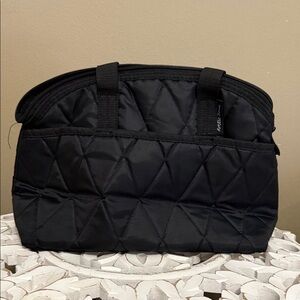 Arctic Sone Insulated Black Quilted Lunch Tote Bag